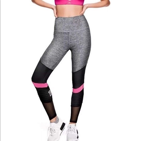 PINK Victoria's Secret Pants - VS Pink Ultimate High Waist Mesh Legging Gray